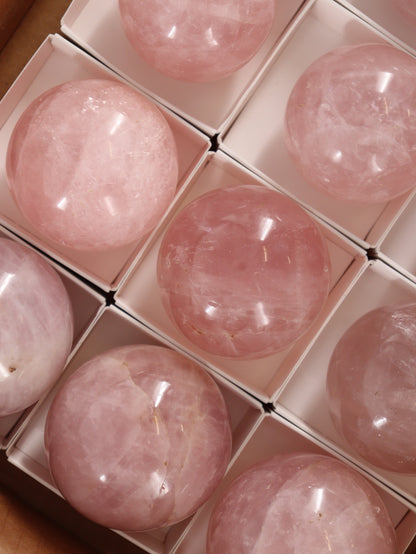 Rose Quartz Spheres Set of 12 - Expert Wholesale and Supplier of Wholesale Crystals & Bulk Gemstones, []