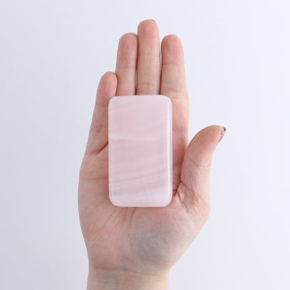 Pink Mangano Calcite Rectangles Set of 12