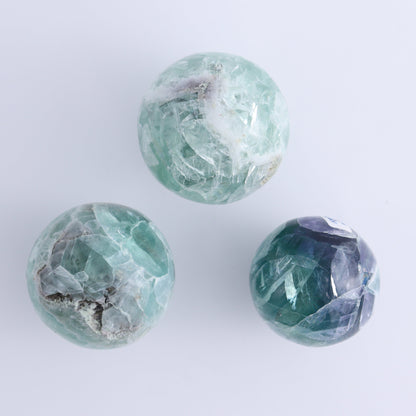 Fluorite Spheres Set of 6 - Expert Wholesale and Supplier of Wholesale Crystals & Bulk Gemstones, ["Fluorite","Mexico","Spheres"]