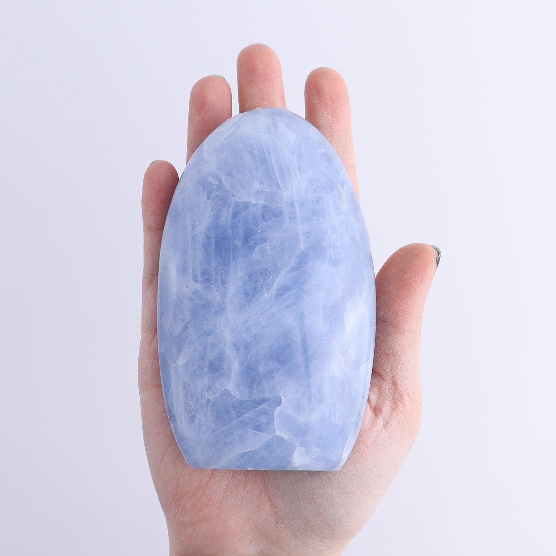 Blue Calcite Freeforms Set of 6 - Expert Wholesale and Supplier of Wholesale Crystals & Bulk Gemstones, ["Blue Calcite","Calcite","Freeform","Freeforms"]
