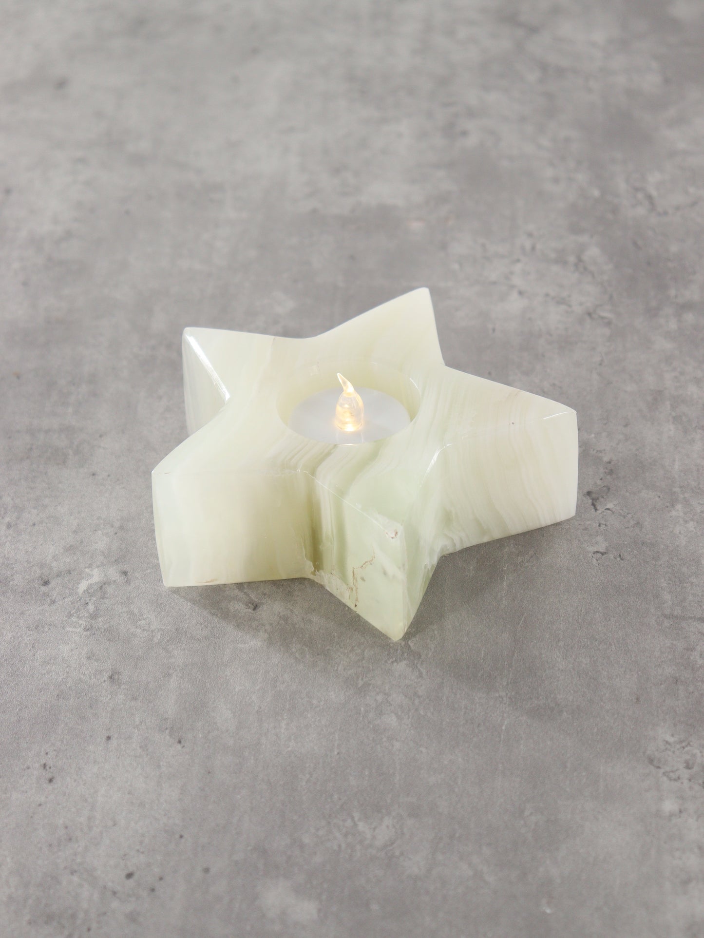 White and Green Onyx Star Candle Holders Set of 4 - Expert Wholesale and Supplier of Wholesale Crystals & Bulk Gemstones, ["Accessories","Candle Holder","Catalog Onyx","Mexico","Onyx"]