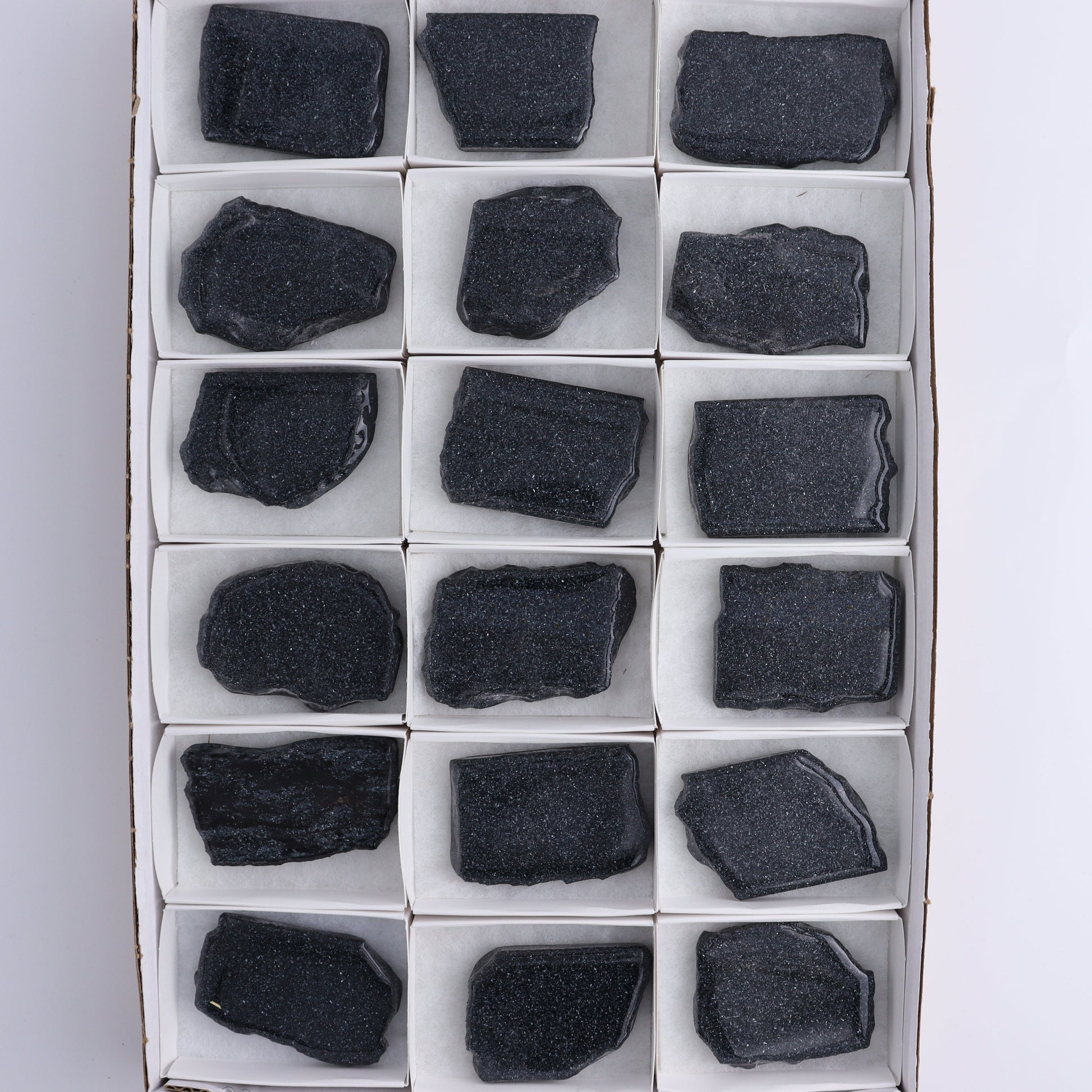 Specularite Flat of 18 - Expert Wholesale and Supplier of Wholesale Crystals & Bulk Gemstones, ["flat","Flats","Specularite","United States"]