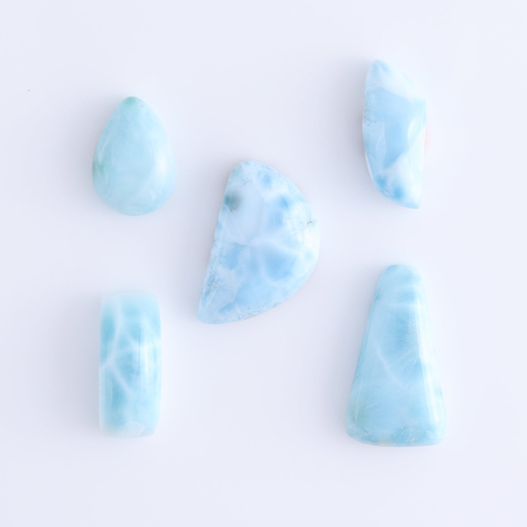 Larmiar Cabs Set of 10 - Expert Wholesale and Supplier of Wholesale Crystals & Bulk Gemstones, ["Cabs","Freeform","Freeforms","Larimar"]