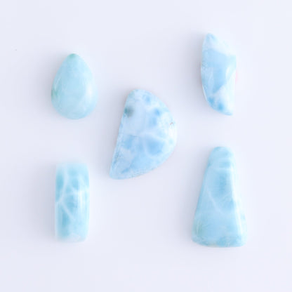 Larmiar Cabs Set of 10 - Expert Wholesale and Supplier of Wholesale Crystals & Bulk Gemstones, ["Cabs","Freeform","Freeforms","Larimar"]