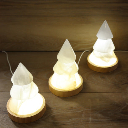 Onyx Christmas Tree Lamps Set of 3 - Expert Supplier of Wholesale Crystals & Bulk Gemstones