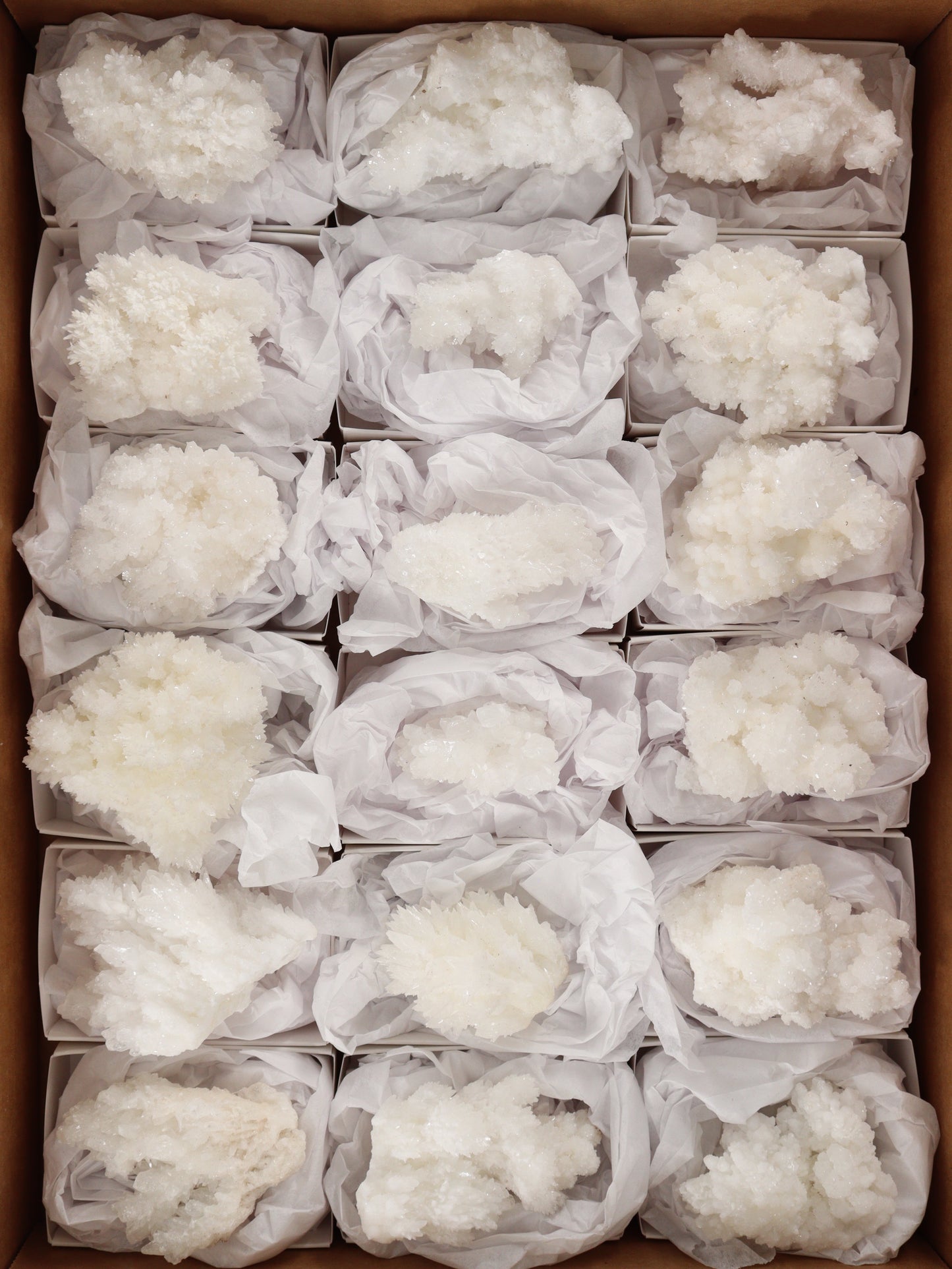 Aragonite Clusters Set of 18 - Expert Wholesale and Supplier of Wholesale Crystals & Bulk Gemstones, []