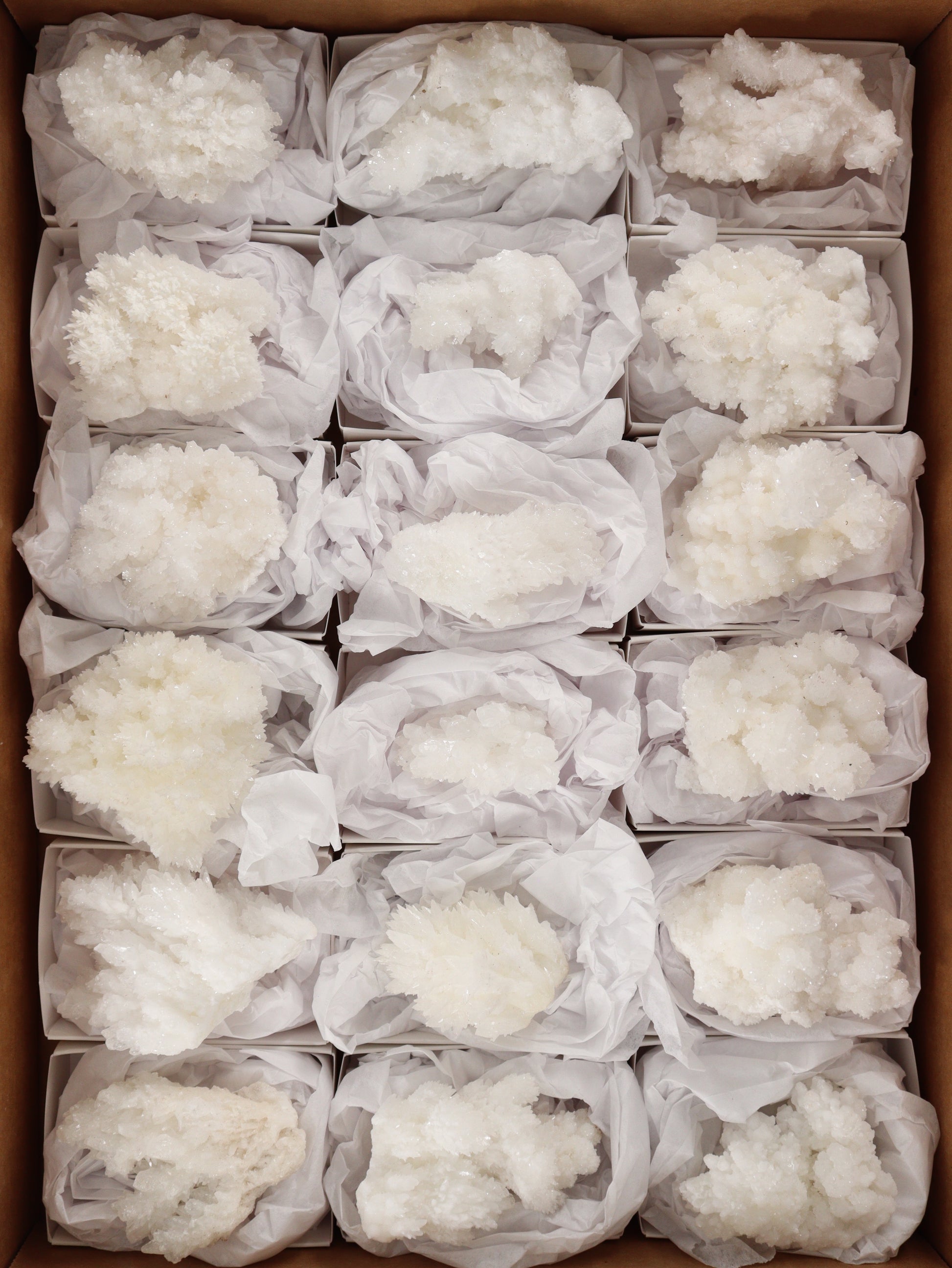 Aragonite Clusters Set of 18 - Expert Wholesale and Supplier of Wholesale Crystals & Bulk Gemstones, []