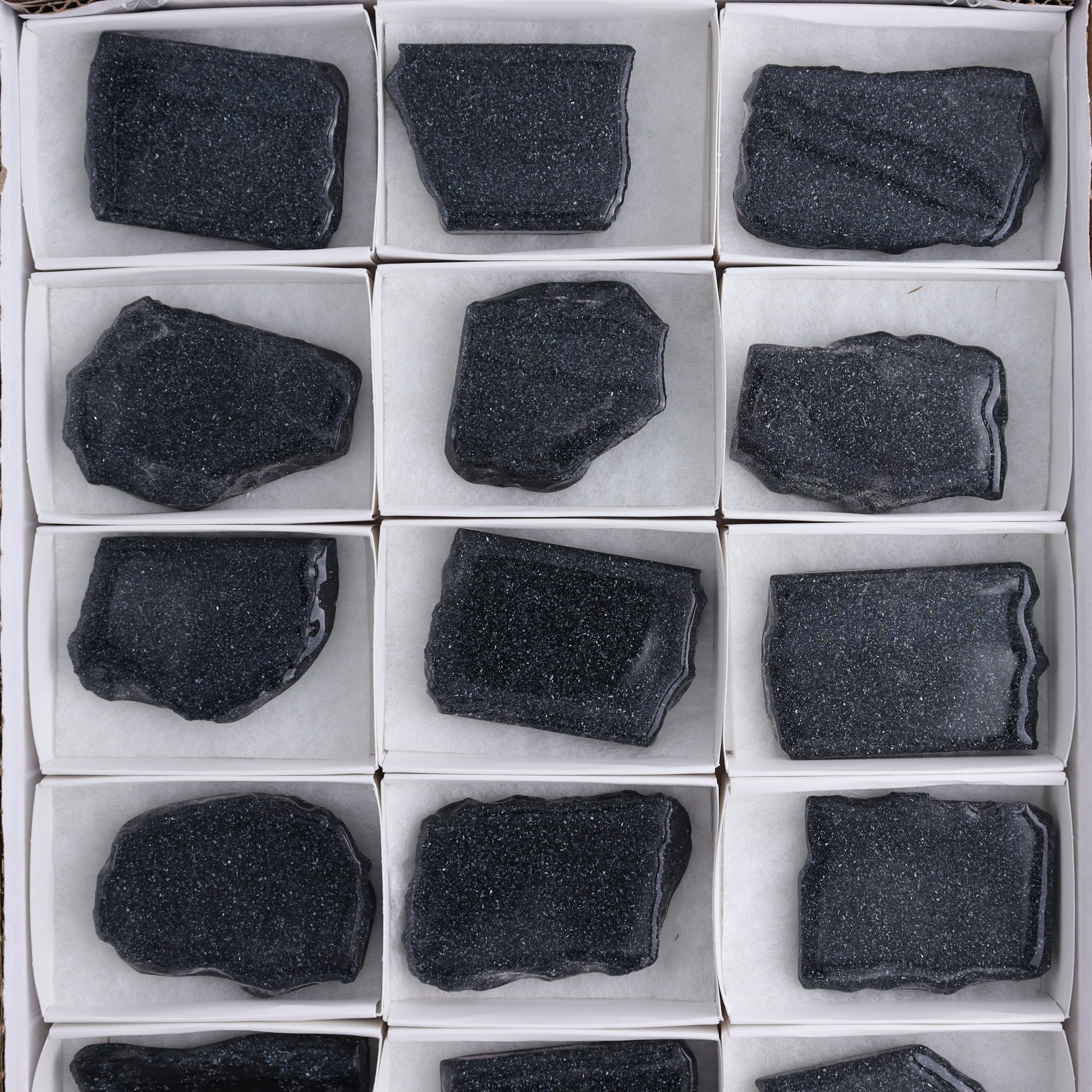 Specularite Flat of 18 - Expert Wholesale and Supplier of Wholesale Crystals & Bulk Gemstones, ["flat","Flats","Specularite","United States"]