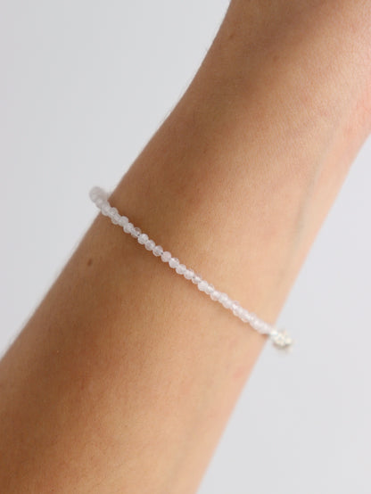 Sterling Silver Rose Quartz Adjustable Bracelets - Expert Supplier of Wholesale Crystals & Bulk Gemstones