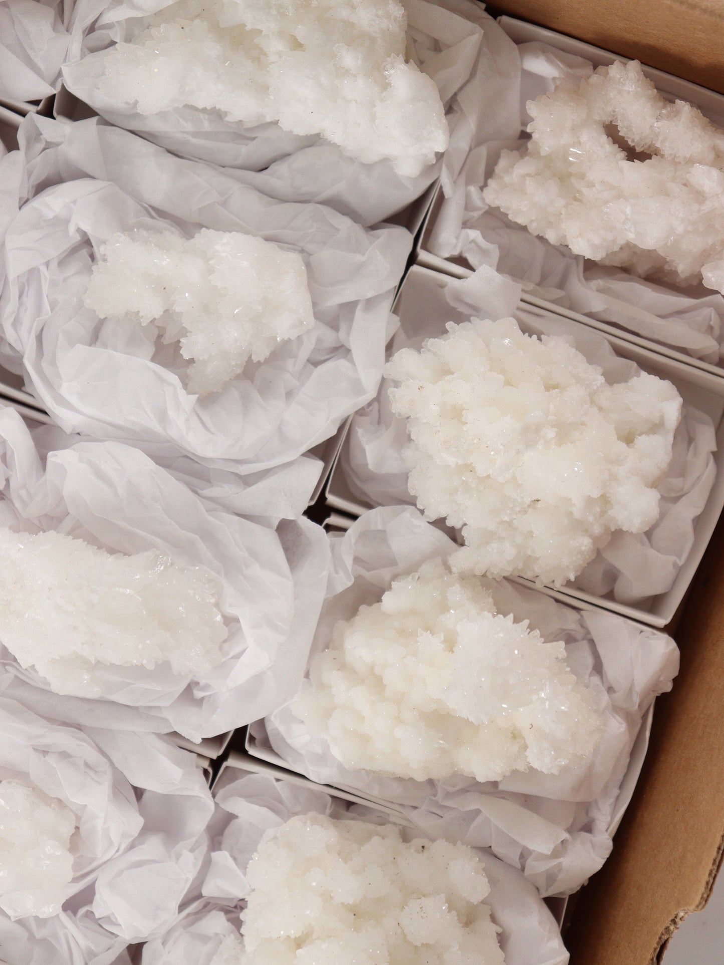 Aragonite Clusters Set of 18 - Expert Wholesale and Supplier of Wholesale Crystals & Bulk Gemstones, []