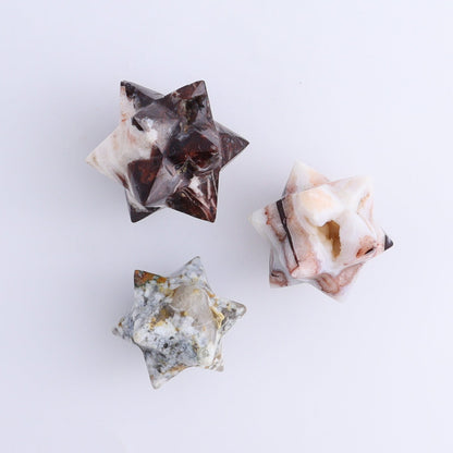 Mixed Stones Stars Set of 15 - Expert Wholesale and Supplier of Wholesale Crystals & Bulk Gemstones, ["jasper","Quartz","Rose Quartz","stars"]