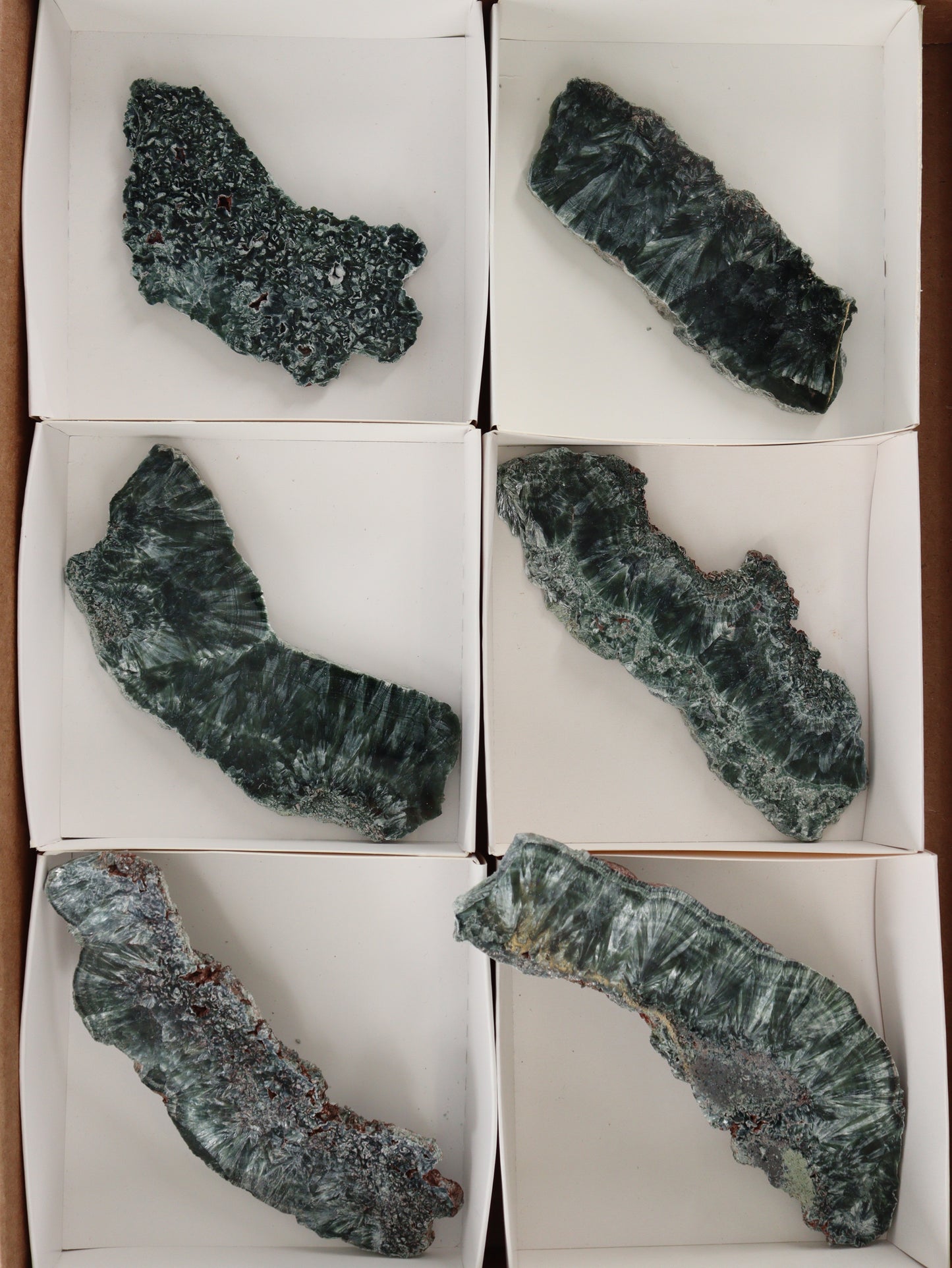 Seraphinite Slices and Slabs Set of 6