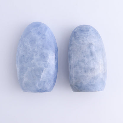 Blue Calcite Freeforms Set of 6 - Expert Wholesale and Supplier of Wholesale Crystals & Bulk Gemstones, ["Blue Calcite","Calcite","Freeform","Freeforms"]