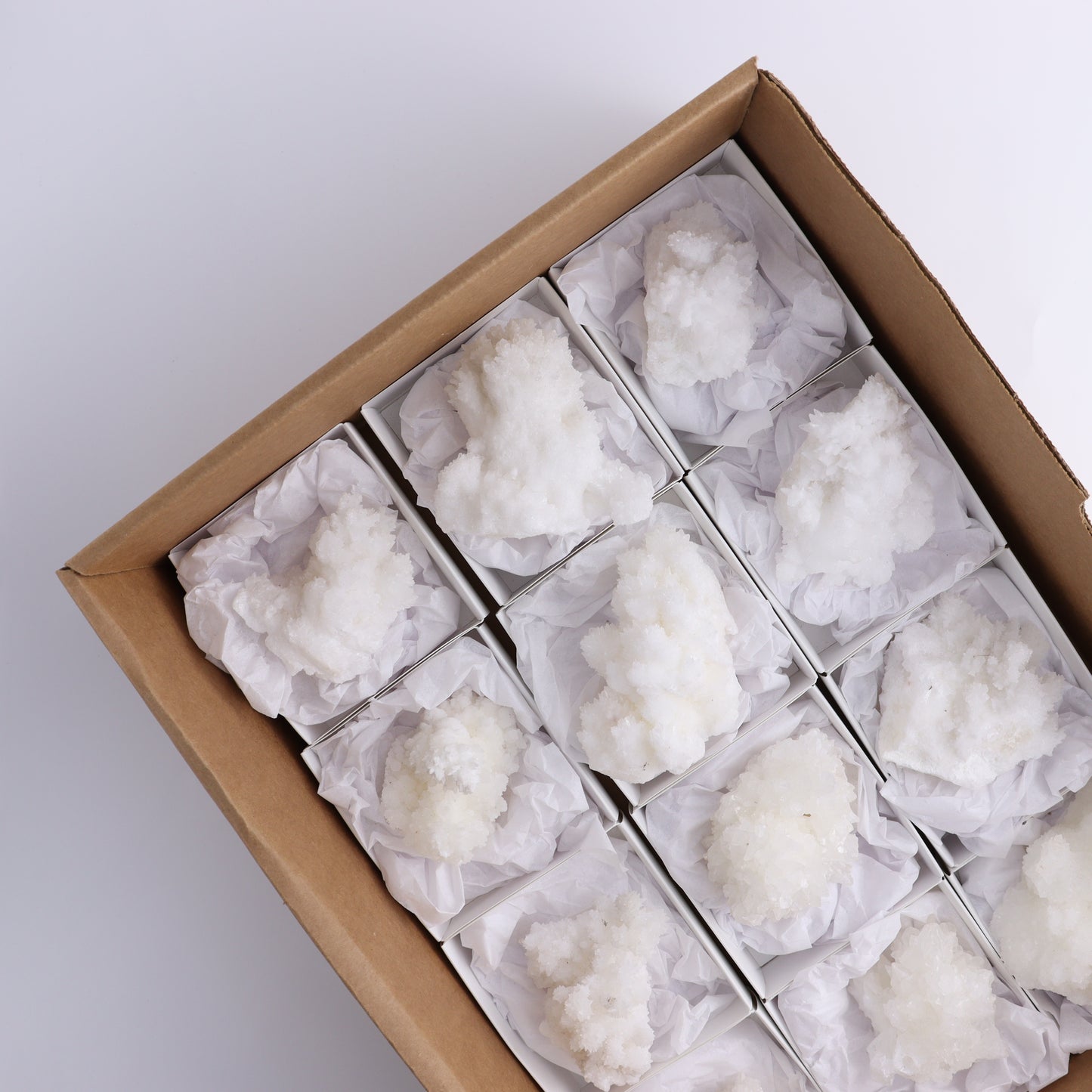 Aragonite Clusters Set of 12 - Expert Wholesale and Supplier of Wholesale Crystals & Bulk Gemstones, ["aragonite","Clusters","Freeforms","Mexico"]