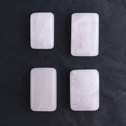 Pink Mangano Calcite Rectangles Set of 12
