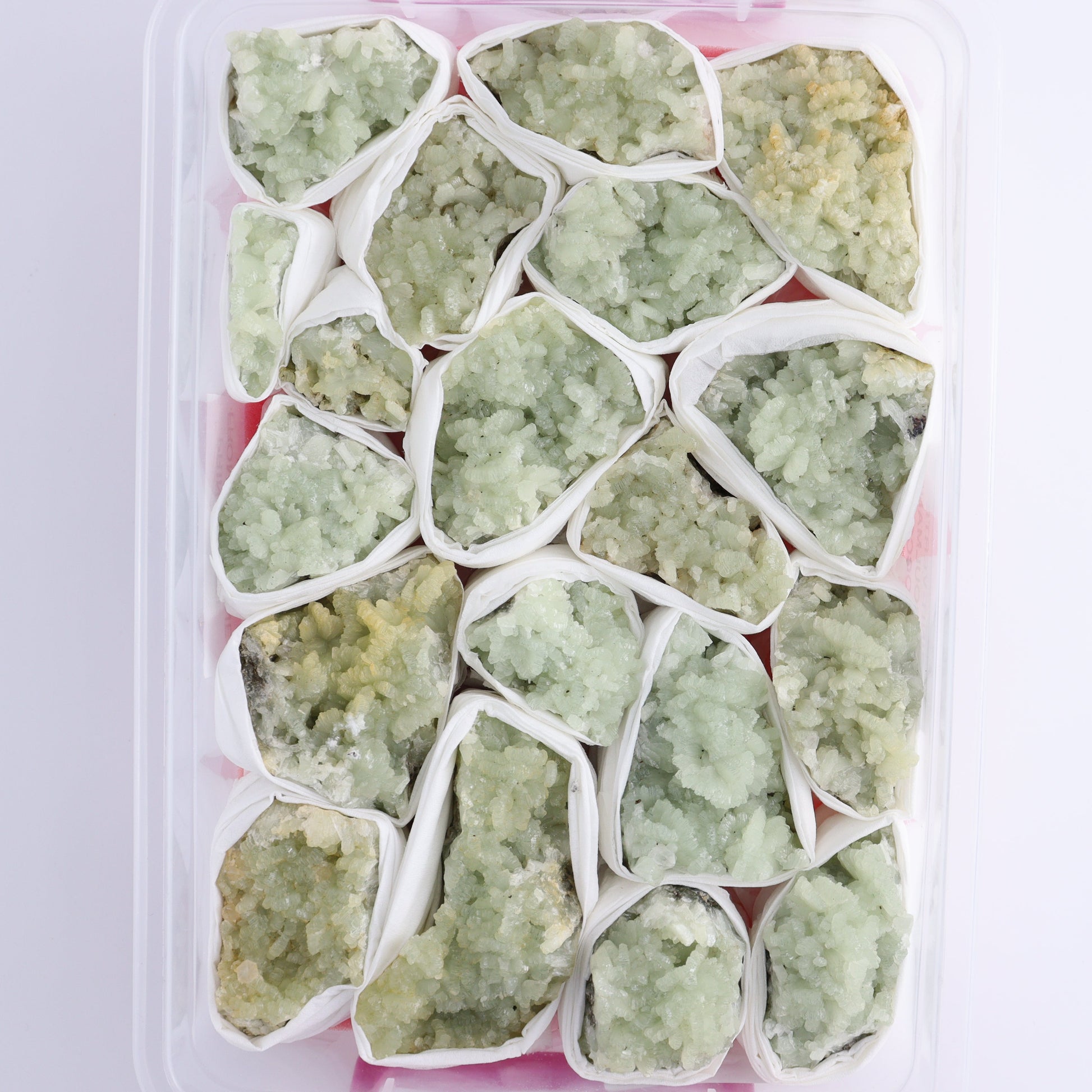 Prehnite Flat from Morocco - Expert Wholesale and Supplier of Wholesale Crystals & Bulk Gemstones, ["Clusters","Flats","Morocco","Prehnite"]