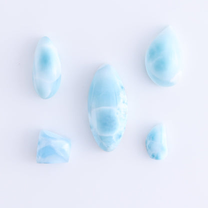 Larmiar Cabs Set of 10 - Expert Wholesale and Supplier of Wholesale Crystals & Bulk Gemstones, ["Cabs","Freeform","Freeforms","Larimar"]