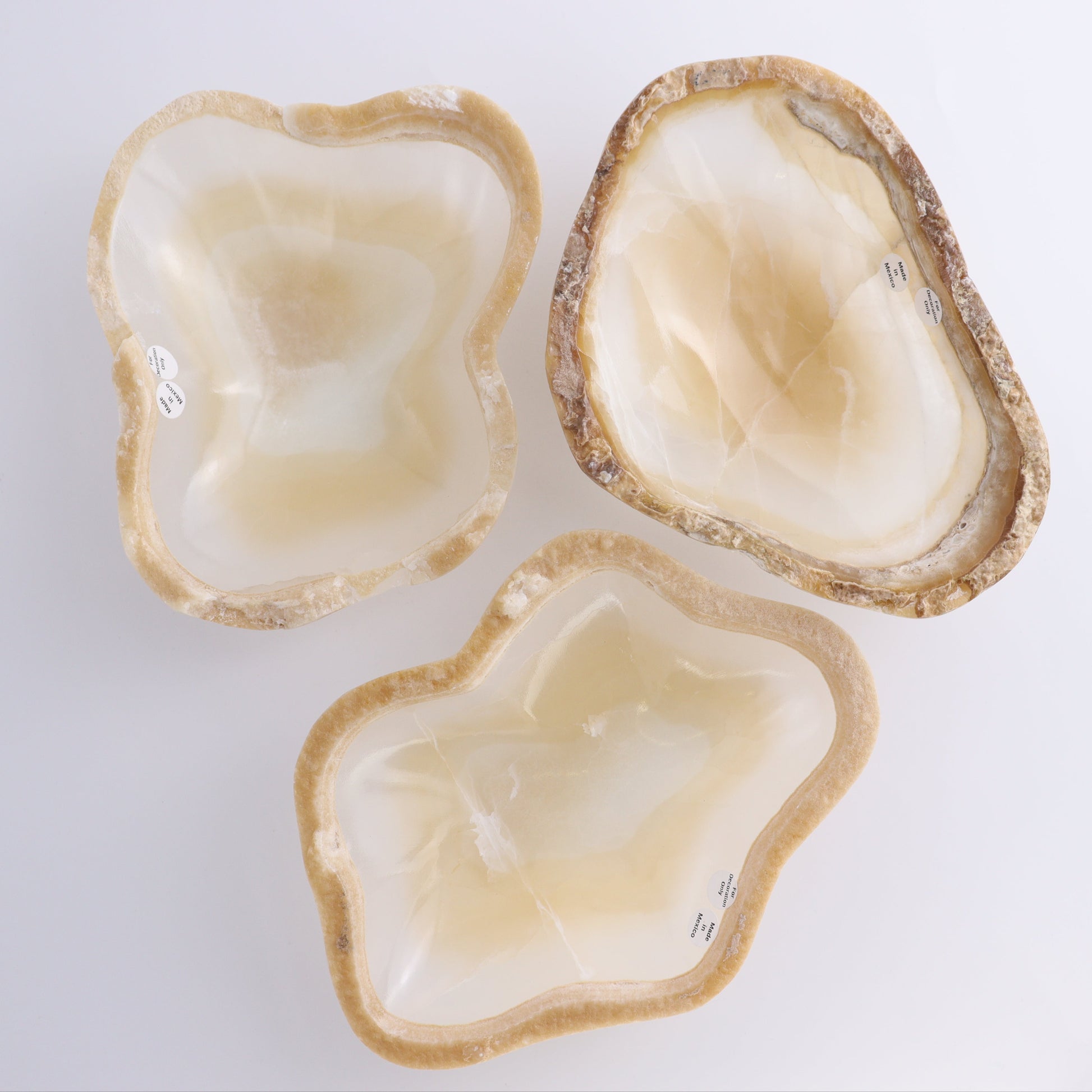 Onyx Bowl Set of 3 - Expert Wholesale and Supplier of Wholesale Crystals & Bulk Gemstones, ["Bowls","Mexico","onyx"]