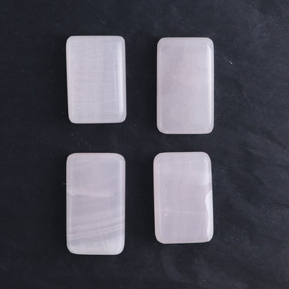 Pink Mangano Calcite Rectangles Set of 12