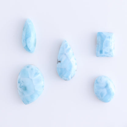 Larmiar Cabs Set of 10 - Expert Wholesale and Supplier of Wholesale Crystals & Bulk Gemstones, ["Cabs","Freeform","Freeforms","Larimar"]