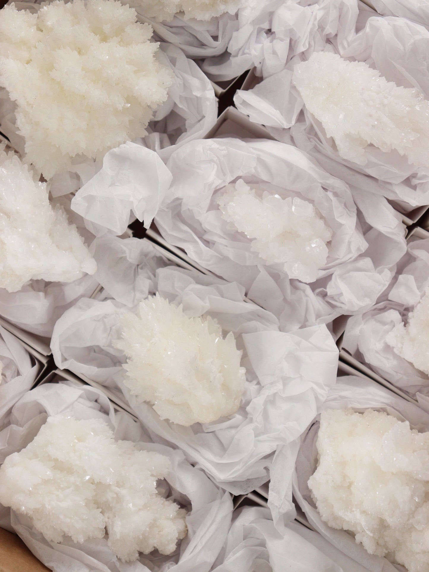 Aragonite Clusters Set of 18 - Expert Wholesale and Supplier of Wholesale Crystals & Bulk Gemstones, []