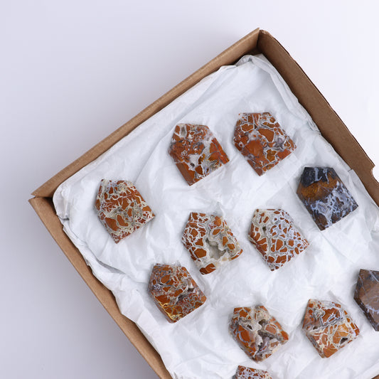 Brecciated Jasper Towers Set of 11