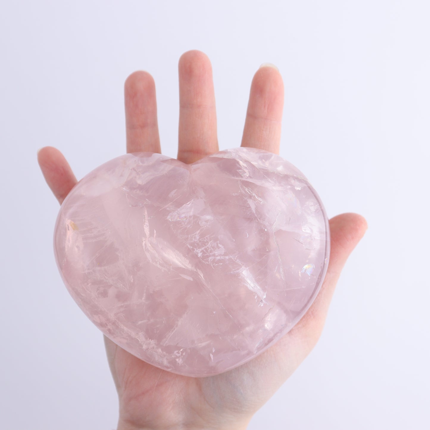 Rose Quartz Hearts Set of 3 - Expert Wholesale and Supplier of Wholesale Crystals & Bulk Gemstones, ["Hearts","Madagascar","Quartz","Rose Quartz"]