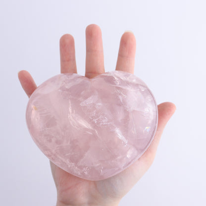 Rose Quartz Hearts Set of 3 - Expert Wholesale and Supplier of Wholesale Crystals & Bulk Gemstones, ["Hearts","Madagascar","Quartz","Rose Quartz"]