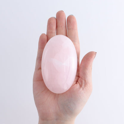 Pink Mangano Calcite Palm Stone Set of 6