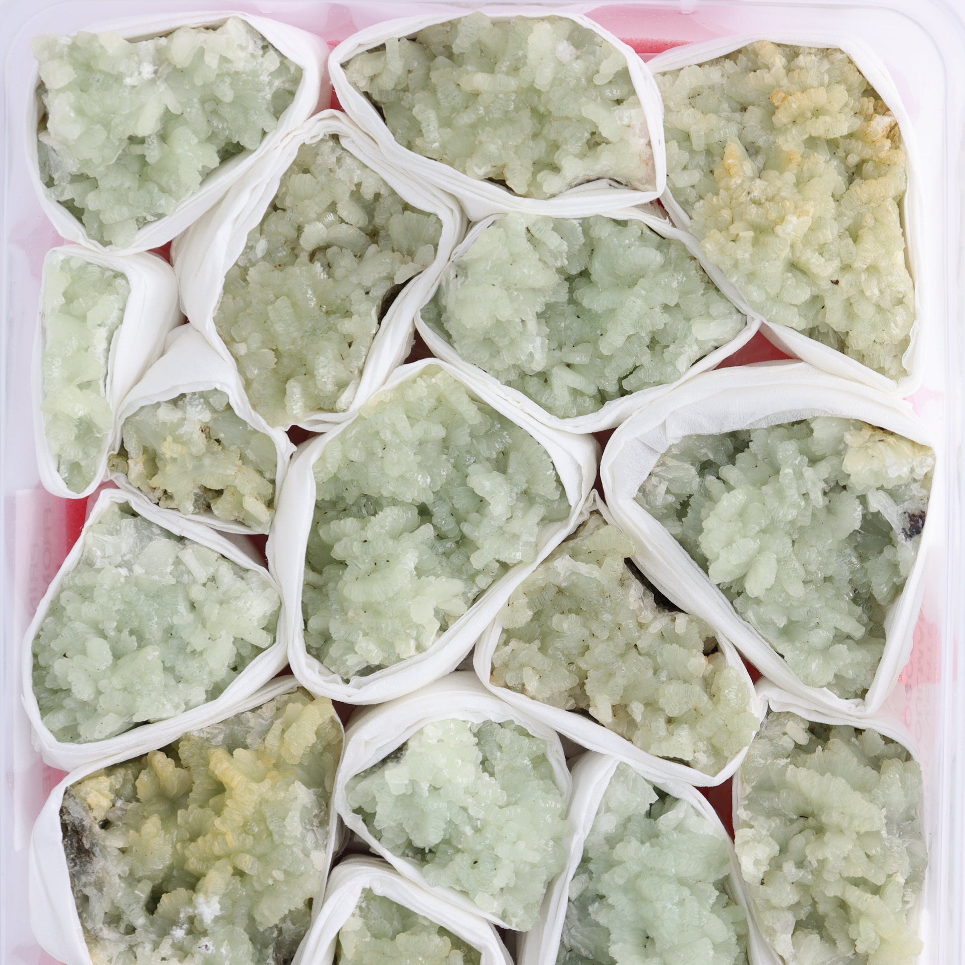 Prehnite Flat from Morocco - Expert Wholesale and Supplier of Wholesale Crystals & Bulk Gemstones, ["Clusters","Flats","Morocco","Prehnite"]