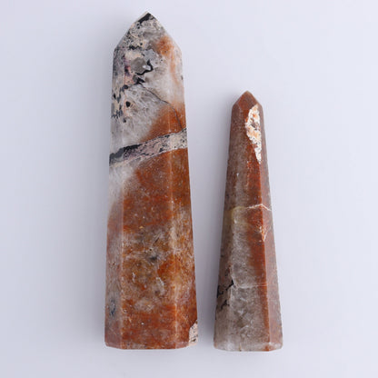 Mosaic Quartz Towers Set of 5 - Expert Wholesale and Supplier of Wholesale Crystals & Bulk Gemstones, ["Madagascar","Mosaic Quartz","Quartz"]