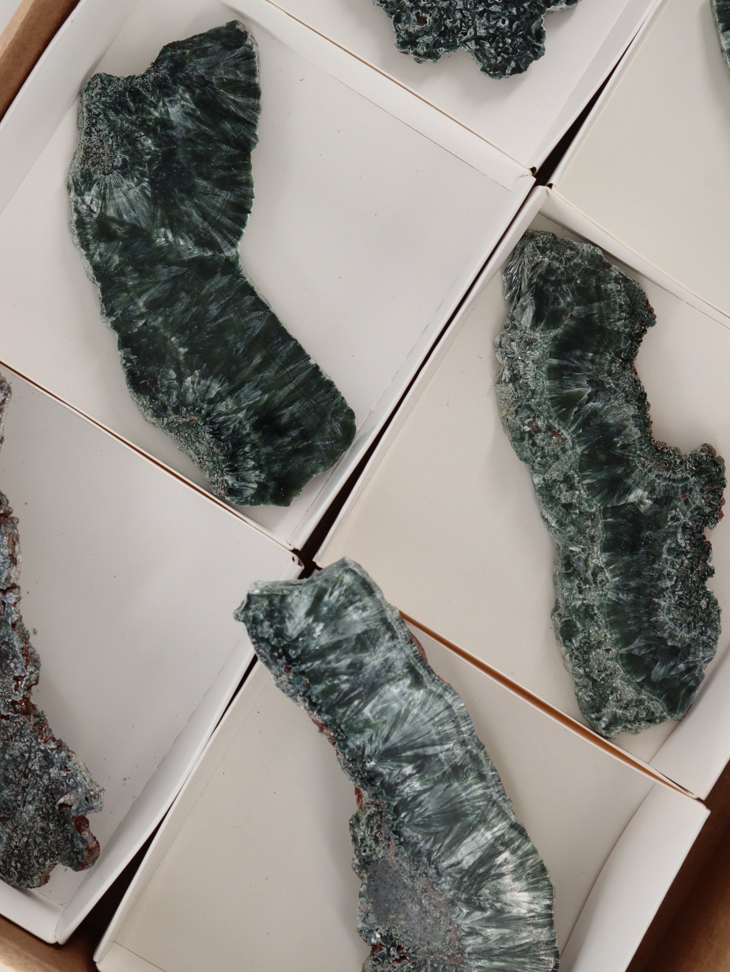 Seraphinite Slices and Slabs Set of 6