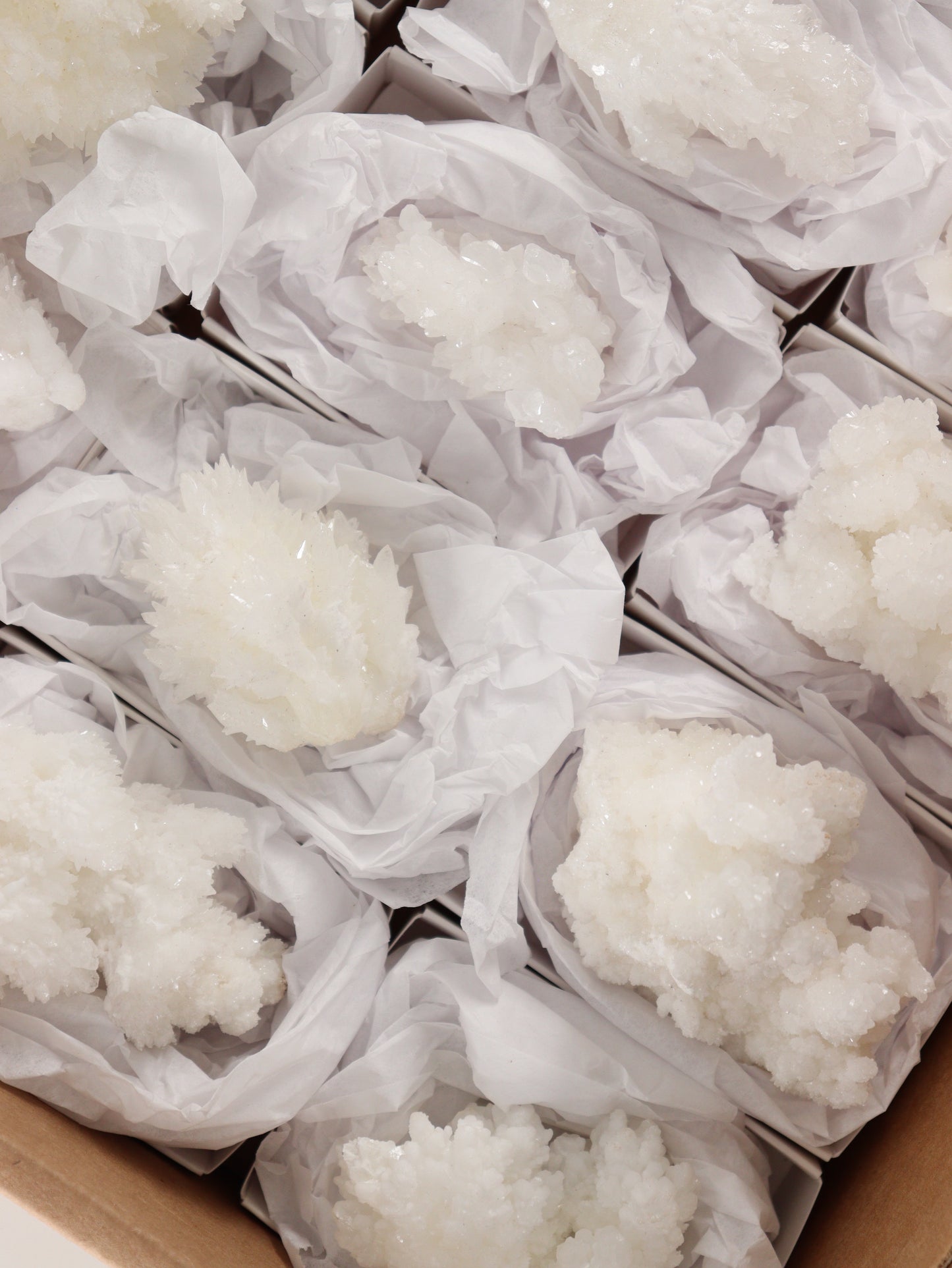 Aragonite Clusters Set of 18 - Expert Wholesale and Supplier of Wholesale Crystals & Bulk Gemstones, []