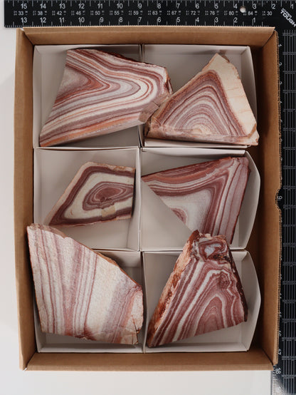 Rhyolite Slices and Slabs Set of 6 - Expert Wholesale and Supplier of Wholesale Crystals & Bulk Gemstones, []