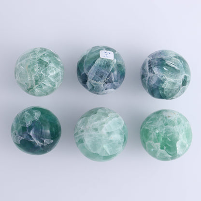 Fluorite Spheres Set of 6 - Expert Wholesale and Supplier of Wholesale Crystals & Bulk Gemstones, ["Fluorite","Mexico","Spheres"]