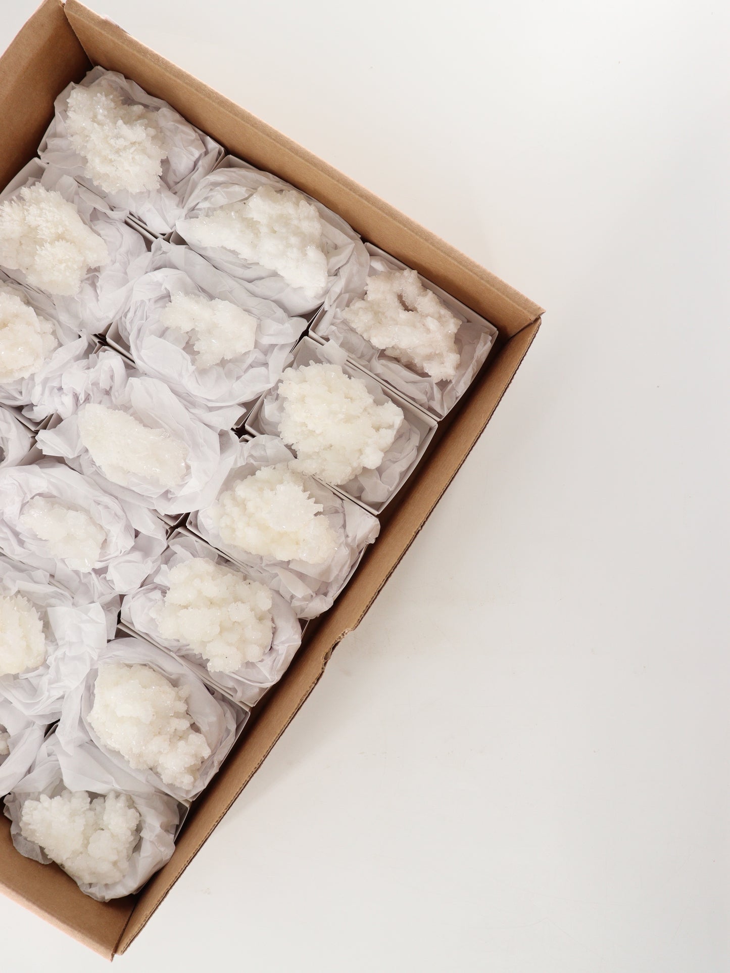 Aragonite Clusters Set of 18 - Expert Wholesale and Supplier of Wholesale Crystals & Bulk Gemstones, []