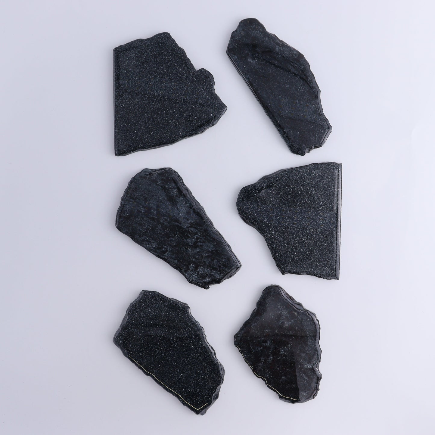 Specularite Flat of 6 - Expert Wholesale and Supplier of Wholesale Crystals & Bulk Gemstones, ["flat","Flats","Specularite","United States"]