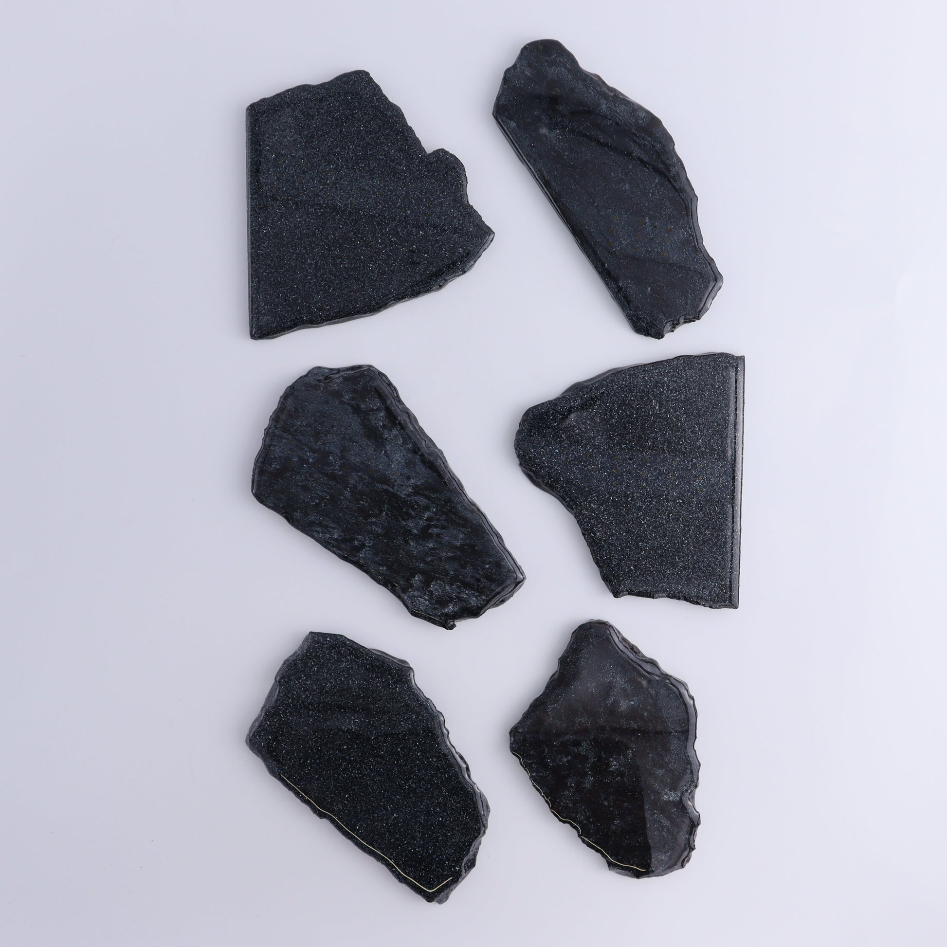 Specularite Flat of 6 - Expert Wholesale and Supplier of Wholesale Crystals & Bulk Gemstones, ["flat","Flats","Specularite","United States"]