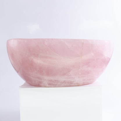 Rose Quartz Bowl - Expert Wholesale and Supplier of Wholesale Crystals & Bulk Gemstones, ["Bowls","Madagascar","Rose Quartz"]