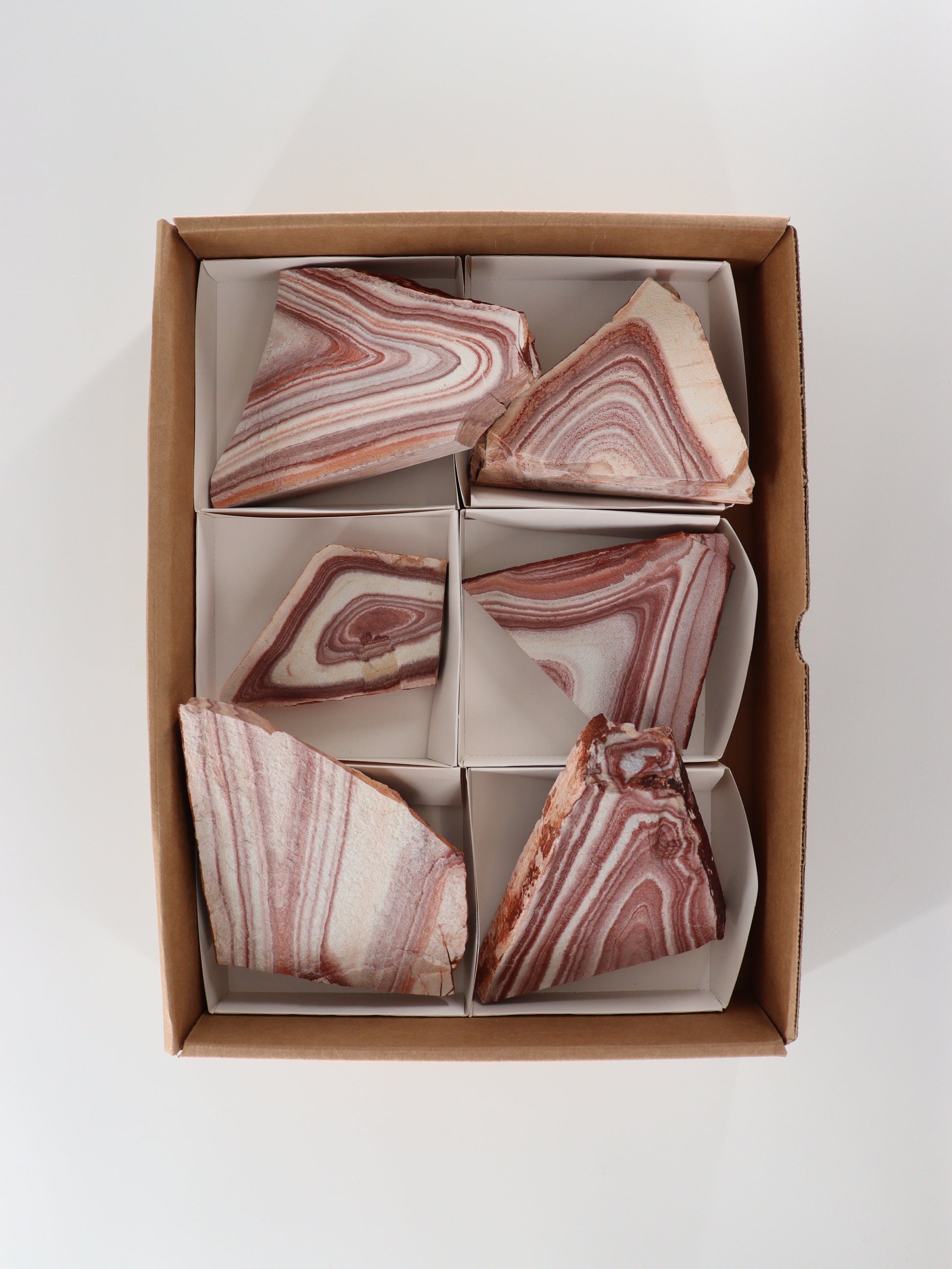 Rhyolite Slices and Slabs Set of 6 - Expert Wholesale and Supplier of Wholesale Crystals & Bulk Gemstones, []