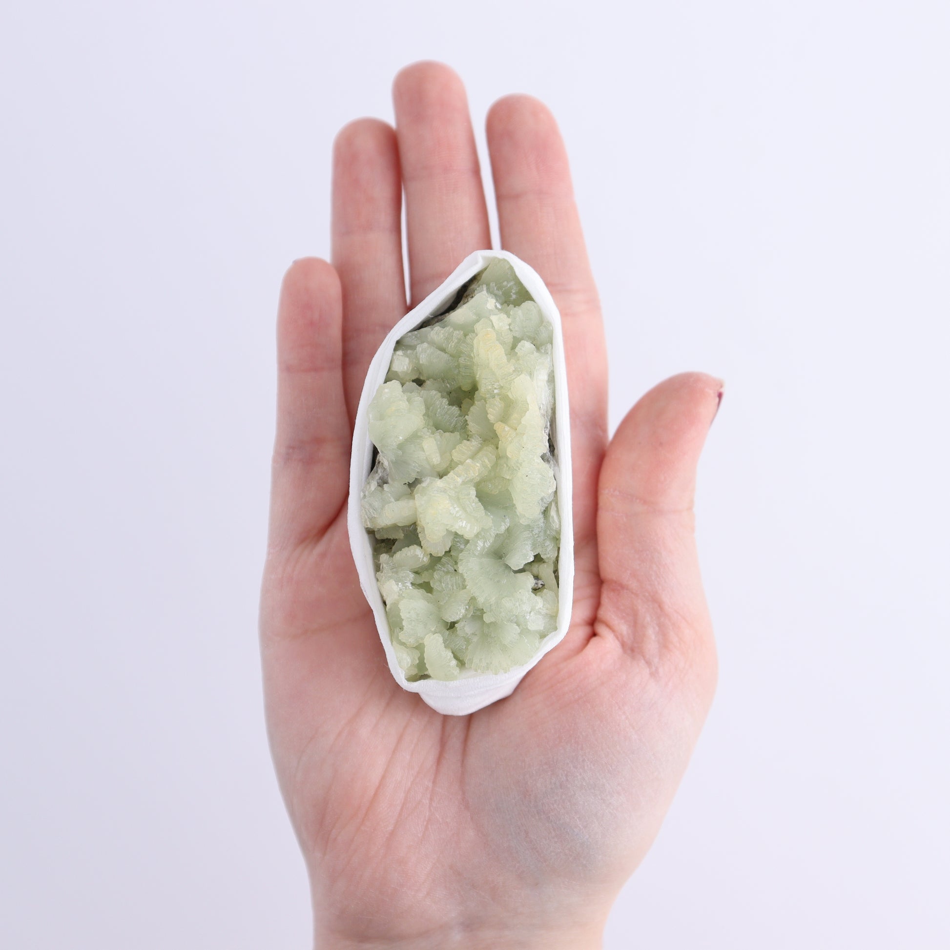 Prehnite Flat from Morocco - Expert Wholesale and Supplier of Wholesale Crystals & Bulk Gemstones, ["Clusters","Flats","Morocco","Prehnite"]