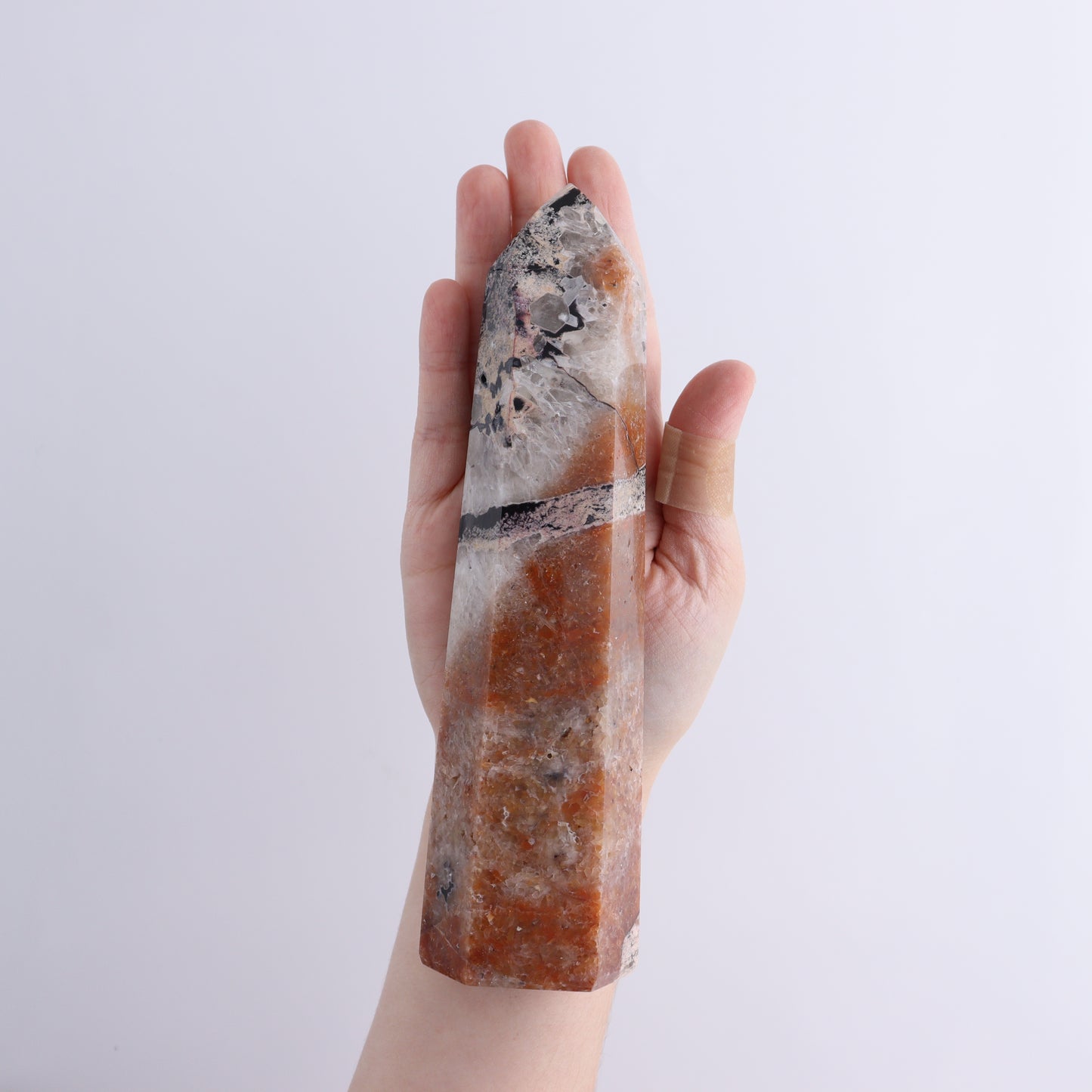 Mosaic Quartz Towers Set of 5 - Expert Wholesale and Supplier of Wholesale Crystals & Bulk Gemstones, ["Madagascar","Mosaic Quartz","Quartz"]