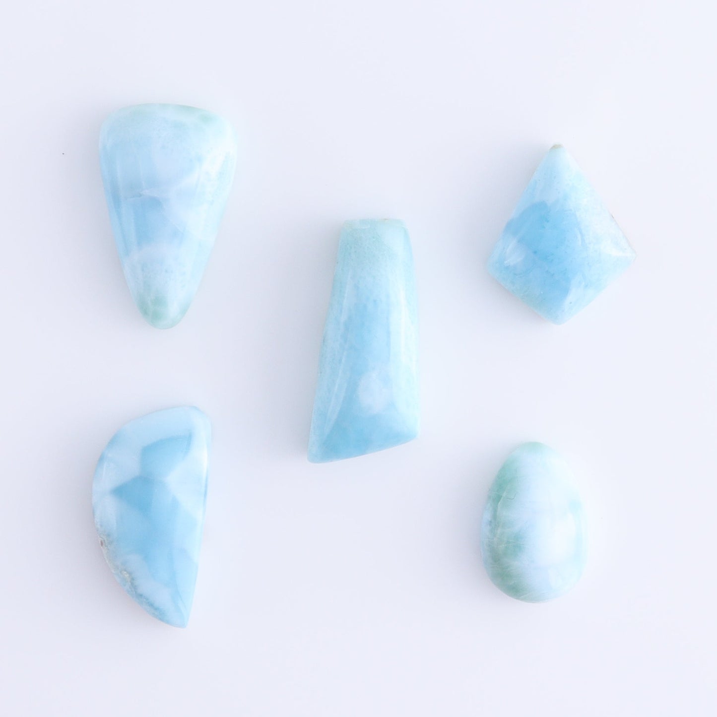 Larmiar Cabs Set of 10 - Expert Wholesale and Supplier of Wholesale Crystals & Bulk Gemstones, ["Cabs","Freeform","Freeforms","Larimar"]