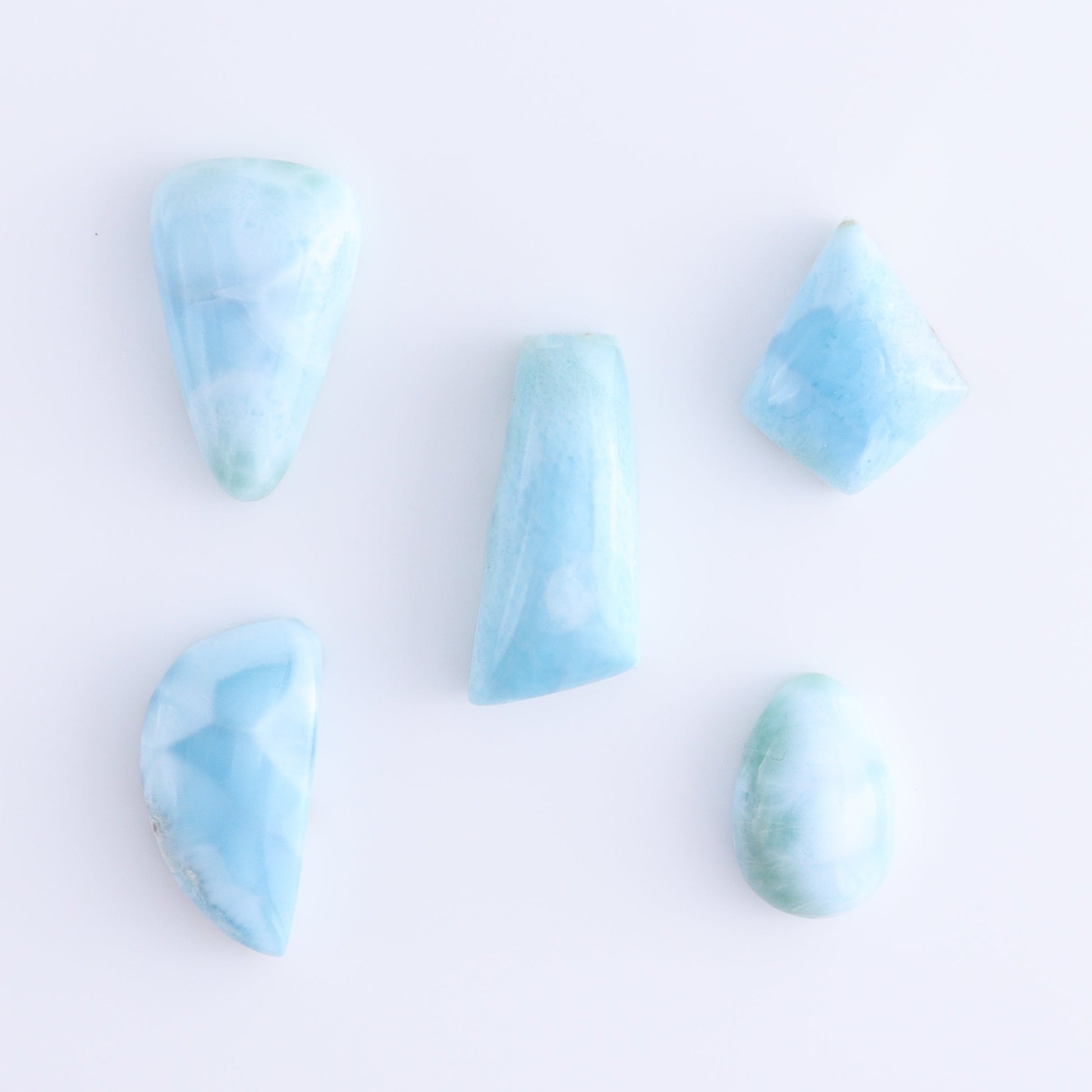 Larmiar Cabs Set of 10 - Expert Wholesale and Supplier of Wholesale Crystals & Bulk Gemstones, ["Cabs","Freeform","Freeforms","Larimar"]