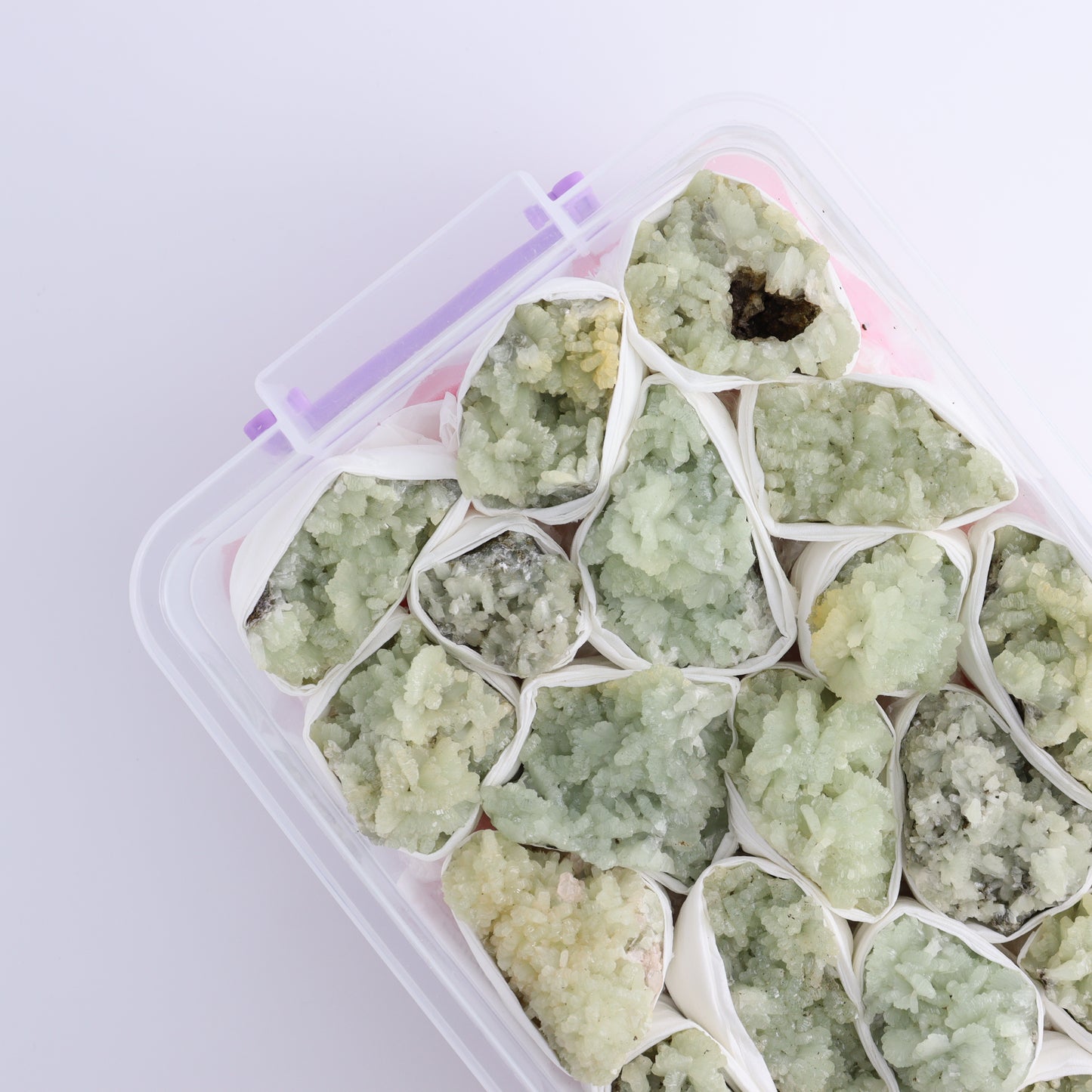 Prehnite Flat from Morocco - Expert Wholesale and Supplier of Wholesale Crystals & Bulk Gemstones, ["Clusters","Flats","Morocco","Prehnite"]