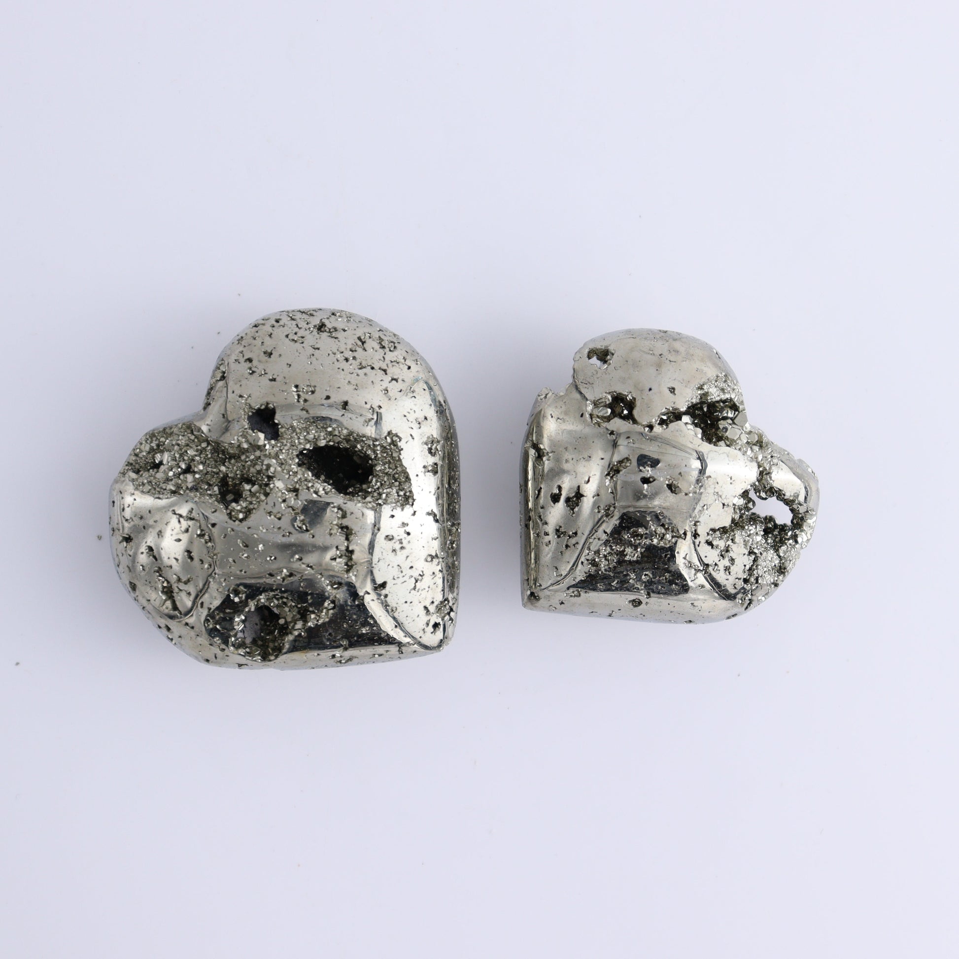 Pyrite Hearts Set of 9 - Expert Wholesale and Supplier of Wholesale Crystals & Bulk Gemstones, ["Hearts","Peru","Pyrite"]