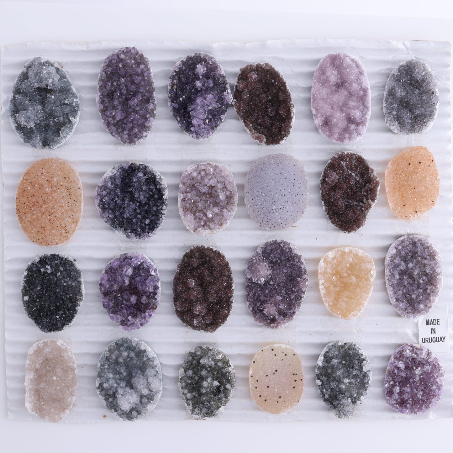 Uruguay Amethyst Cabs Set of 24 - Expert Wholesale and Supplier of Wholesale Crystals & Bulk Gemstones, ["Amethyst","Cabs","close_50","Uruguay"]