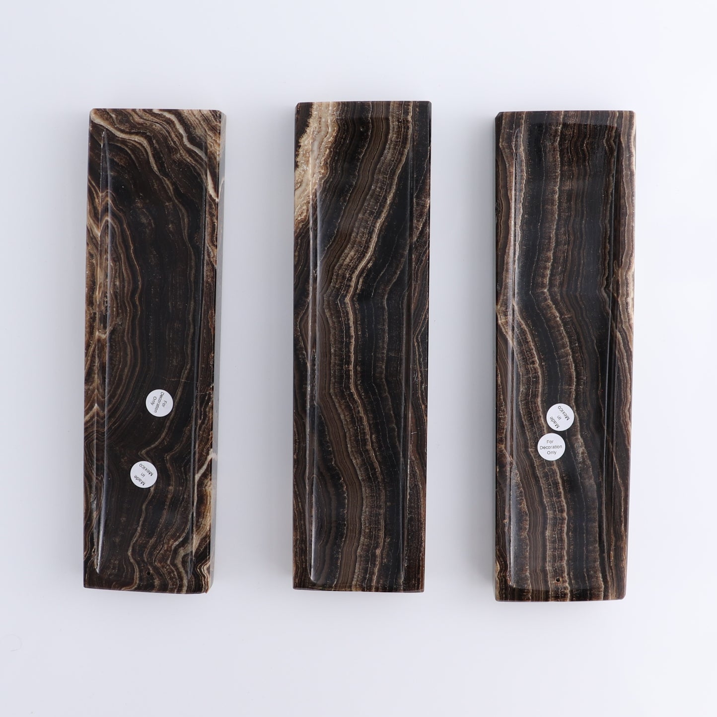 One Mexican Onyx/Calcite Chocolate Incense Holder