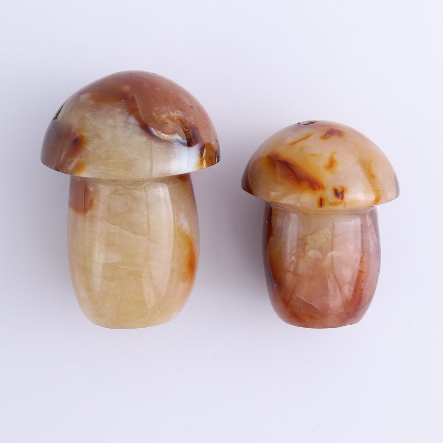 Carnelian Mushrooms Set of 10 - Expert Wholesale and Supplier of Wholesale Crystals & Bulk Gemstones, ["carnelian","Madagascar","Mushrooms"]