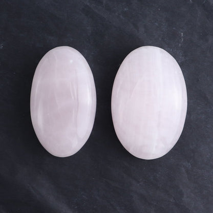 Pink Mangano Calcite Palm Stone Set of 6